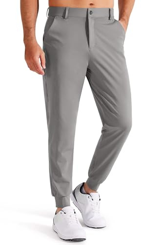 Libin Men's Golf Joggers Trousers Jogging Bottoms Sweatpants | Stretch Slim Fit Golf Pants Bowling Outdoor Chino Trousers Sports Cargo Running Casual with Pockets