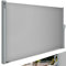 tillvex® Seitenmarkise 200 x 400 cm ausziehbar & Blickdicht | Sichtschutz für Balkon, Garten & Terrasse | Seitenrollo mit Wandhalterung | Sonnenschutz aus rostfreiem Stahl | Markise Windschutz