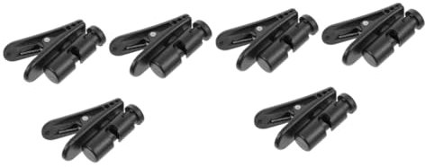 Hemobllo 2 Ensembles Clip De Câble Pour Casque Serrer Prise Aux Bouchon D'oreille Téléphones Sacoche Sachet Oreillettes Clips De Cordons De Casque Clips De Microphone Pc Black 3 Pièces * 2