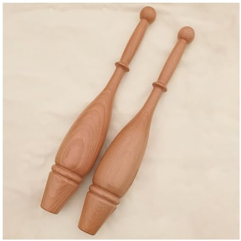 LXLZYXSF Clubbell Peso Ligero Palos De Entrenamiento Indios Madera, Un Par Barras para Entrenamiento De Fuerza De Brazos para Gimnasios Hombres Mujeres Entrenadores(500g/1.1lbs Each Club)