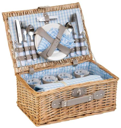 Cesta De Picnic 4 Servicios Natural