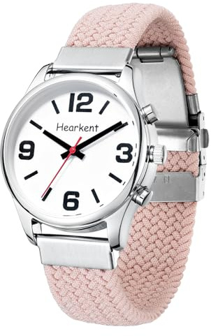 Orologio da donna con voce italiana e ampio display digitale Orologio adatto agli anziani con problemi di vista, ipovedenti, non vedenti o malati di Alzheimer Dotato di sveglia e cinturino in nylon