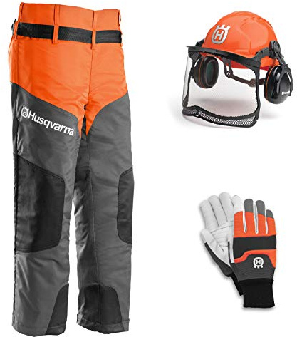 Husqvarna Chainsaw Protective Kit Basic - Helmet Gloves Chaps PPE kit