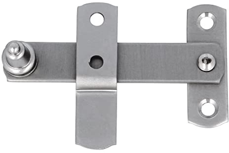 Amig - Aldabilla para Contraventana Lisa - Cierre de Seguridad para Ventanas - Herrajes para Jardín y Exterior - Acero - Color Plateado - Medidas: 80 x 46 mm