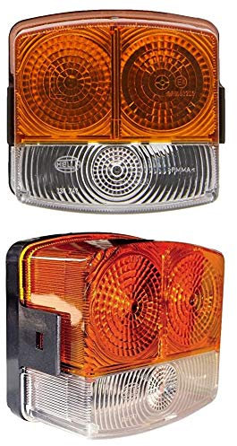 HELLA 2BE 002 776-251 Blinkleuchte, links, 12V, mit Lampenträger + Blinkleuchte, rechts, 12V, mit Lampenträger