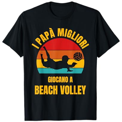 Beach Volley Papà Divertente Maglietta