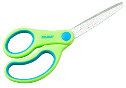 Dahle Bürotechnik Kinderschere Linkshänder ab 4 Jahre, spitz, 14 cm, Motiv Letter