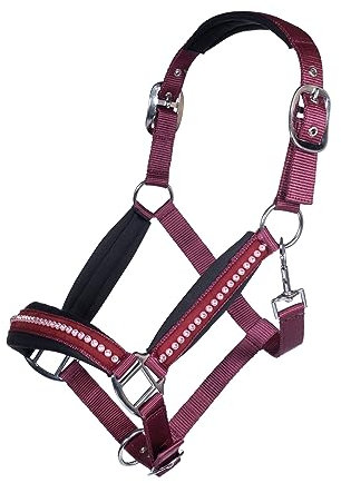 HKM Halfter -Berry- Halfter 3100 Weinrot Warmblut