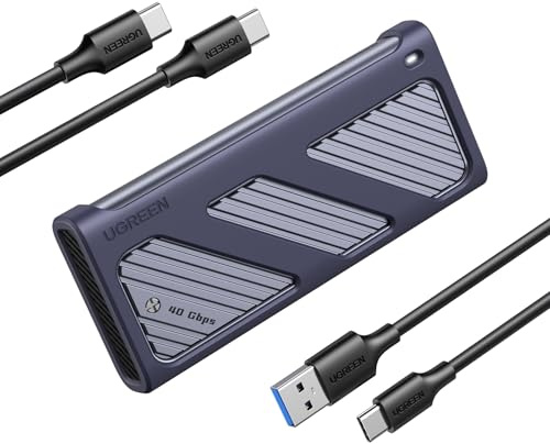 UGREEN USB 4 M2 SSD Gehäuse, 40Gbps NVMe SSD Gehäuse für Thunderbolt 4/3, NVME Gehäuse kompatibel mit Thunderbolt 4/3, funktioniert für Windows, Linux, Mac mini M4, MacBook Pro M4, M4 Pro, M4 Max