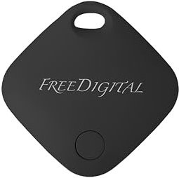 Freedigital Air Tag,Smart Tracker,certificato FMI, Airtag1 pezzo, Compatibile con Apple Dov'è (solo iOS, NO Android),Localizzatore Chiavi, Bagagli, Borse, Auto. SmarTag,con batteria sostituibile