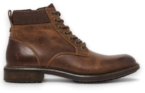 Windsor Smith Botines Chelsea Chukka de Cuero Marrón Para Hombre Beau
