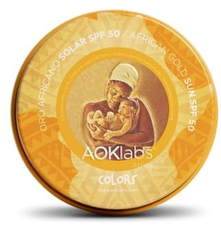 AOKlabs - Oro Africano Solar SPF 50 50ml | FILTROS 100% FÍSICOS | Protector Solar de Amplio Espectro UVA UVB IR Luz Azul | | HIDRATA, PROTEGE Y REPARA | Apto para pieles sensibles