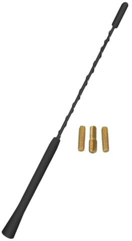 SHINEOFI Antenna Per Autoradio Corta Am/Fm Per Auto E Suv Montaggio Facile Con Viti Ricezione Segnale Affidabile Antenna Auto Universale 9 Pollici Per Uso Quotidiano