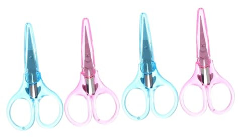 Veemoon 2 Ensembles Ciseaux De Couture Miniatures Avec Housse De Protection Lot De Inoxydable Pour Bricolage Découpage 2 Pièces * 2