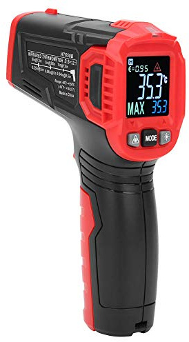 Spacnana HT650B Industriell Infraröd Termometer, Stor LCD-skärm, Beröringsfri Digital Temperaturmätare för Högtemperaturobjekt