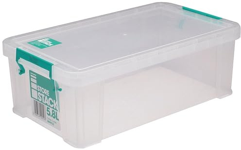 StoreStack 5.8 Litre Storage Box W350xD190xH120mm Clear RB90122