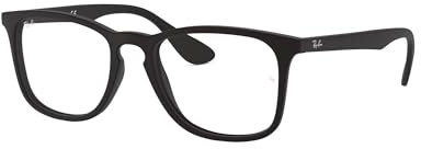 Ray-Ban RX7074 5364 52 Rayban RX7074 5364 52 Rechteckig Brillengestelle 52, Schwarz