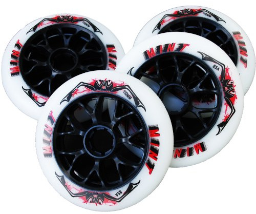 Mint 8 St Inline Skate Race Speed Rollen - 110mm - High Rebound, Size: Härte 85A