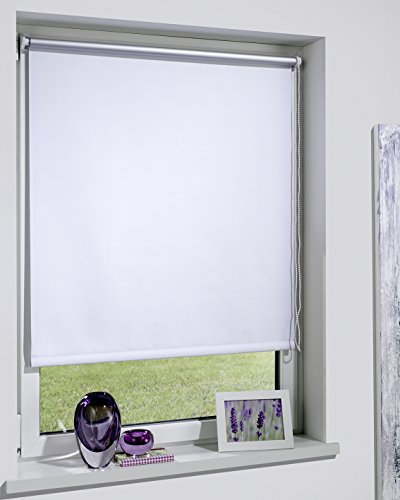 DécoProfi Thermorollo für Fenster ohne Bohren 110 x 160 cm I Sonnenschutz Rollo innen für Hitzeschutz mit Klemmträger I Thermo Rollo/Sonnenrollo für Innen