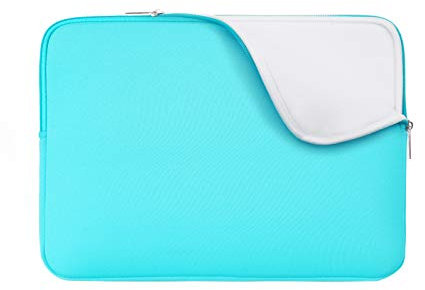 RAINYEAR 14 Pollici Laptop Sleeve Custodia Protettiva Fluffy Fodera Imbottita Borsa Compatibile con 15 Pollici Macbook Air M2 M3 M4, 14 Pollici Computer Notebook Ultrabook Chromebook, Blu