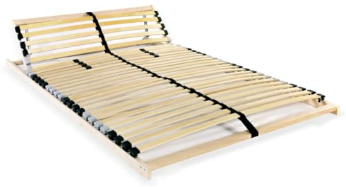 vidaXL Ribbotten utan madrass med 28 ribbor 7 zoner 100x200 cm
