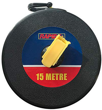 15m Fiberglass Tape Measure Builders Surveyors Long Reel Roll Measuring Meters