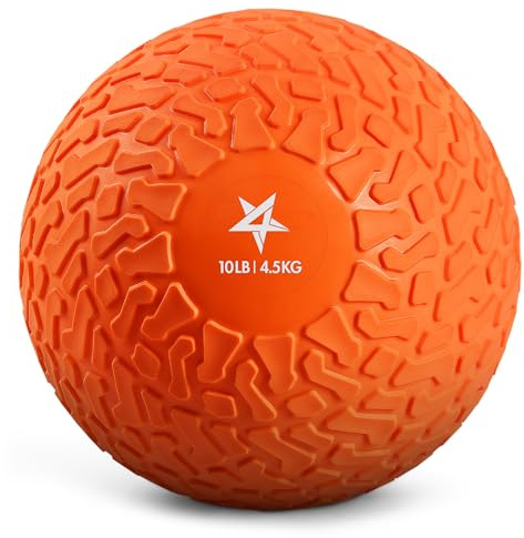 Yes4All B0RJ Slam Balls 4.5 kg, Anaranjado, Balón Medicinal de Arena sin Rebote, Adecuado para Entrenamiento y Fuerza