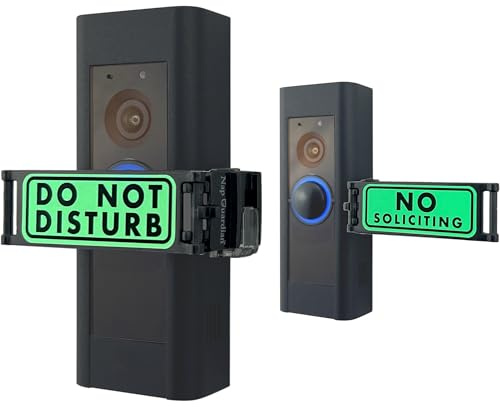 Nap Guardian – The Original – Invented in USA – Doorbell Cover for Ring & Video Doorbells – Blocks Button to Stop Ringing – Rotates Do Not Disturb/No Soliciting – Easy Install – U.S. Patented