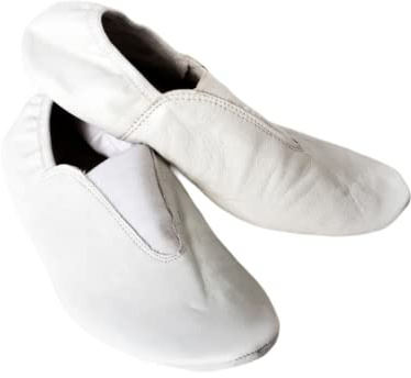 TW Leather Gymnastic Shoe (White, us_Footwear_Size_System, Adult, Women, Numeric, Medium, Numeric_4)