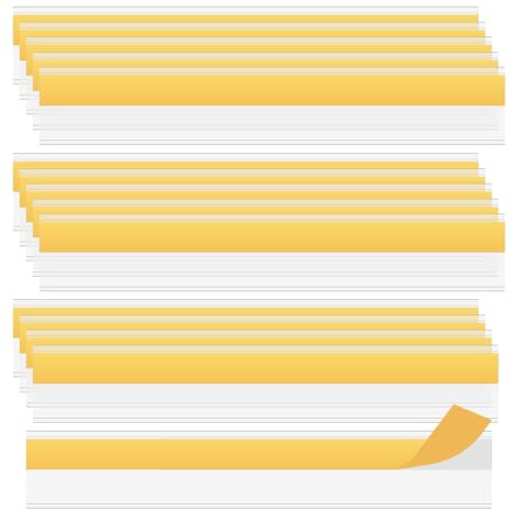HLIWS 15 Pièces Porte-Étiquette de Prix Étagère,pour supermarchés-5x30cm