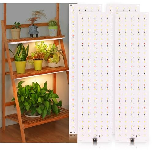 Pflanzenlampe LED 4PC, 540 LEDs Pflanzenleuchte, 10 Helligkeitsstufen Vollspektrum Pflanzenlicht, 3 Lichter Modi Wachsen licht, Grow light mit 3/9/12H Zeitschaltuhr, für Zimmerpflanzen, Sukkulenten