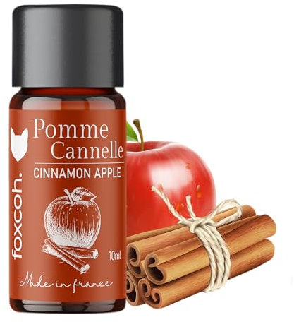 FoxCoh, Pomme cannelle 10ml, Concentré de parfum - Diffusion, Cosmétique, Massage, Bain aromatique - DIY Bougie, Savon, Crème, Huile, Lotion - Peau Cheveux