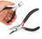 ZEYIYER Alicates puntiagudos, herramienta multifuncional, alicates planos, alicates de joyería, alicates de punta y alicates para joyas, cortador de alambre para pelar, cortar cables, crimpar, mini