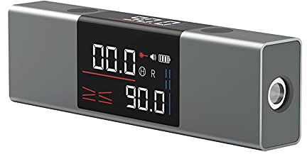 Juroupi AtuMan DUKA LI1 Mirino Angolare Digitale Goniometro Indicatore di Livello e Smusso Ricaricabile Inclinometro 360° Cast/Doppio Schermo LED/Unilaterale (Versione 1 senza