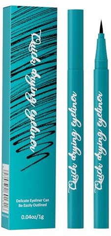 Eyeliner liquide waterproof, stylo eye-liner ultra fin, Eyeliner à séchage rapide, Pointe fine 0,01 mm crayon yeux waterproof, Stylo Feutres ultra-fin, maquillage naturel