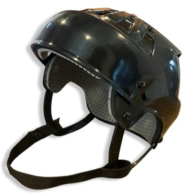 H-1 Vintage Style Hockey Helmet Adjustable (Senior Sm/Med) (Black)