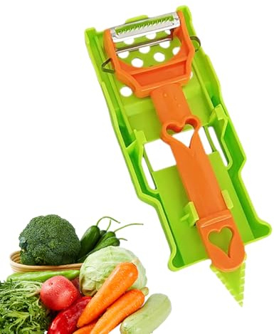 Set Affettaverdure - Pelafrutta 21x8x3 Cm, Taglierino Da Cucina Multifunzionale, Strumento Per Triturare In Acciaio Inossidabile, Utensile Da Cucina Durevole, Gadget Da Taglio Efficiente | Pratico