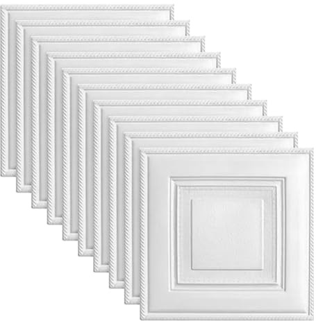 Cozylkx 3D Foam Self-Adhesive Wall Panels - Waterproof Peel & Stick Wall Stickers, Easy-Clean Foam Tiles for Living Room, Bedroom, Kitchen， White