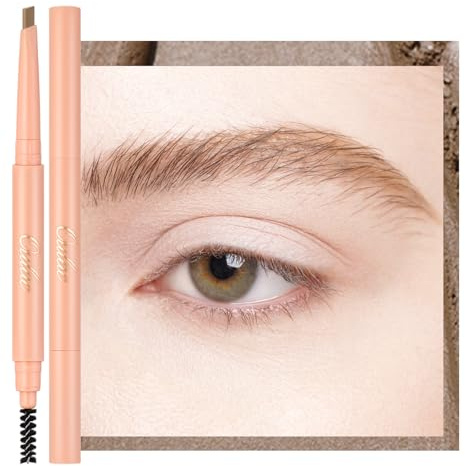 Oulac Crayon Sourcils Blond Waterproof Rétractable avec Brosse Longue Tenue Résistant aux Bavures Vegan, 01 Blonde