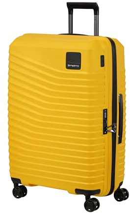 Samsonite Intuo - Medium hårt fodral (69 cm), utbyggbart, reseväska med 4 hjul, lätt, TSA-lås, 79/87 l, gul (Citrus)