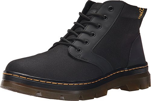 Dr. Martens 6 Eye Boot Springerstiefel, Schwarz Black Extra Tough Nylon Black Rubbery 001, 39 EU