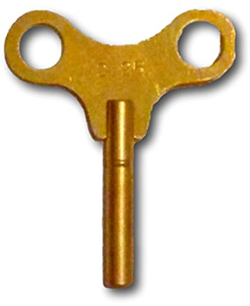 Pevak® Chiave di Carica per Orologi da Camino, Regolatori, da Parete e Grandi - in Ottone Con Chiave Quadrata, 2,25mm