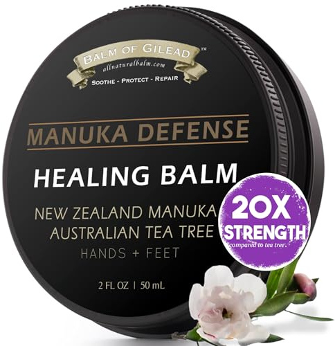 BALM OF GILEAD Tea Tree Balm - 2 fl oz Foot Cream with Tea Tree and Manuka Oil - Intensive Moisture for Itchy Feet, Eczema, Rashes & Dry Skin - Pure Balm That Softens Skin Irritations