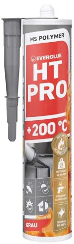 Everglue 1K MS Polymer Klebstoff Dichtstoff Hochtemperatur 440g Kartusche (grau)