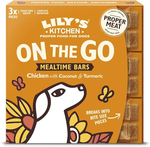 Lily's Kitchen Made with Natural Ingredients Chicken On the Go Bars Multipack for Dogs 3x(2pk 40g)