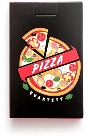 Marmota Maps Pizza Quartett - 32 Pizzen in 8 Kategorien Kartenspiel