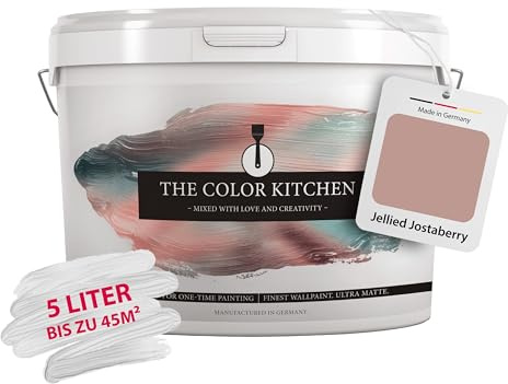 Livingwalls THE COLOR KITCHEN kräftige Wandfarbe - Malerfarbe für farbenfrohe Räume - matte Innenfarbe in Braun - 5l Deckfarbe in TCK7002