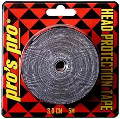 Cinta protectora para raquetas de tenis, 5 m (2,5 cm)