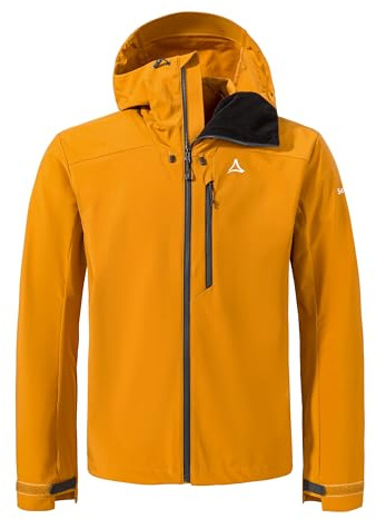 Schöffel Herren Hybrid Jk Style Salza MNS, MTB Jacke mit helmtauglicher Kapuze, wasser- und windabweisende Fahrradjacke, leichte Jacke mit 4-Wege Stretch, chai, 50