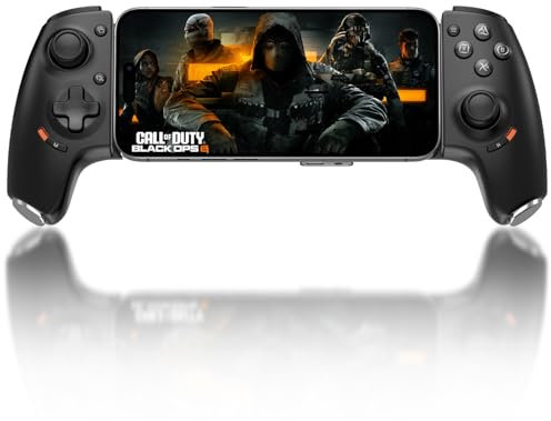 Joso Contrôleur de téléphone pour iPhone 15/16 et Android (USB-C), manette de jeu à distance pour Console PS5/PS4/Xbox, Joysticks effet Hall, 2 boutons mappables, Jack Audio 3,5 mm